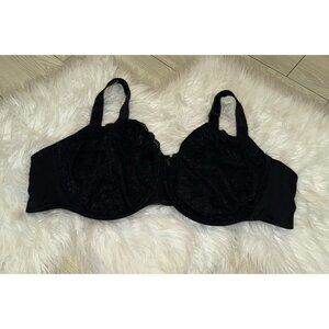 Torrid Unlined Demi Bra Lace Underwire Womens 46D Black
